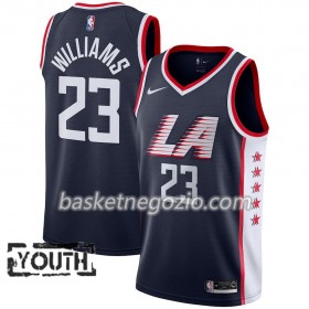 Canotte Bambino Los Angeles Clippers Lou Williams 23 2018-19 Nike City Edition Navy Swingman